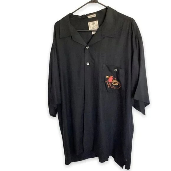 Luau Limited Edition Copyright Design Men's Short Sleeve Shirt XL Cognac Club - Picture 2 of 5